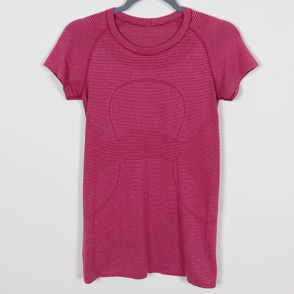 lululemon athletica Short Sleeve Pink swiftly tech